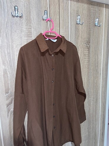 Trendyol&Milla Kahverengi Gömlek - Görsel 2