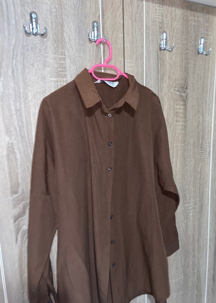 Trendyol&Milla Kahverengi Gömlek - Görsel 2