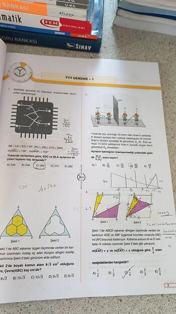 Beden Orijinal 10 tyt 10 ayt geometri denemeleri