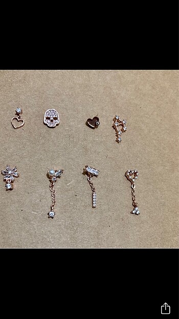  Beden çeşitli Renk Piercing(Küpe)-Kulak