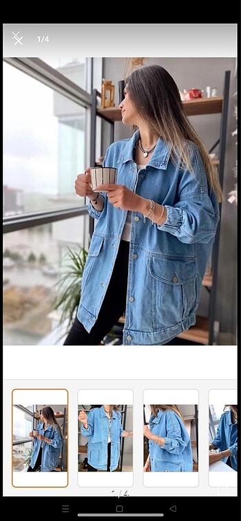 l Beden mavi Renk Oversize kot ceket