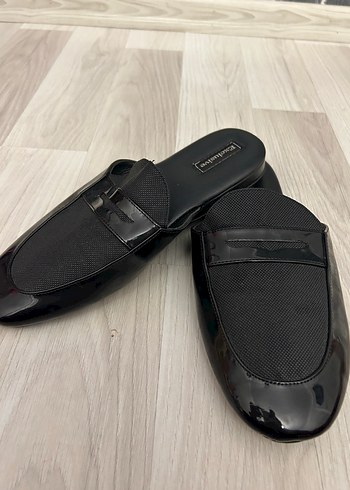 Diğer Sik Siyah Loafer Ev Terlik