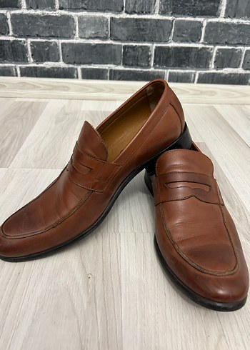 Diğer Kahverengi Deri Loafer Siklik Ve Rahatlik Bir Arada