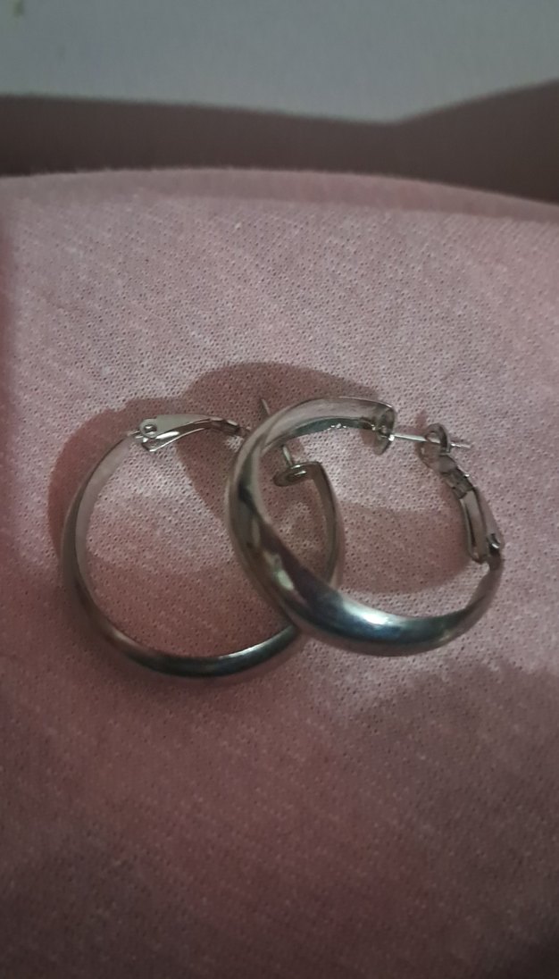 Bej Gri Minimalist Midi Küpe - Görsel 4