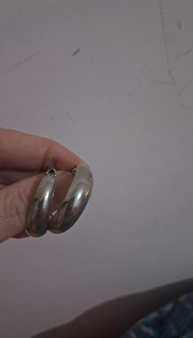 Bej Gri Minimalist Midi Küpe - Görsel 3