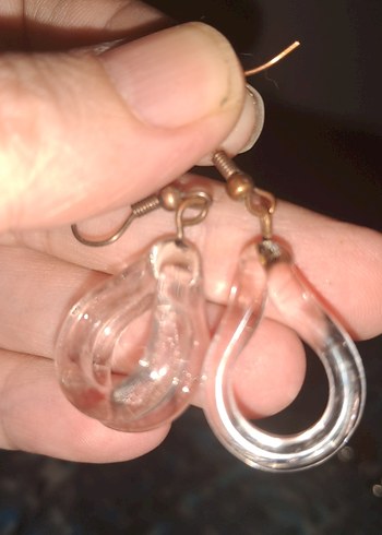 Şeffaf Midi Bohem Küpe - Görsel 7