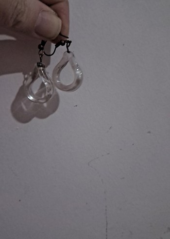 Şeffaf Midi Bohem Küpe - Görsel 2