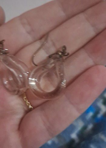 Şeffaf Midi Bohem Küpe - Görsel 4