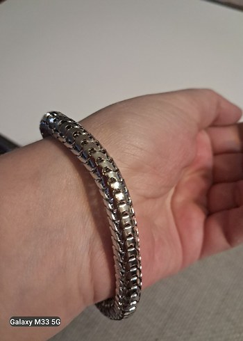 Mor Boncuklu Yılan Desenli Bileklik - Görsel 7