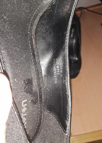 Dantel Detaylı Siyah Stiletto Topuklu Kadın Ayakkabı - Görsel 4