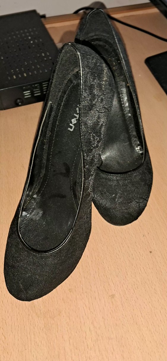 Dantel Detaylı Siyah Stiletto Topuklu Kadın Ayakkabı - Görsel 5