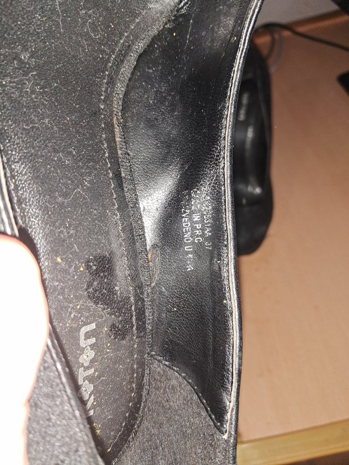 Dantel Detaylı Siyah Stiletto Topuklu Kadın Ayakkabı - Görsel 4