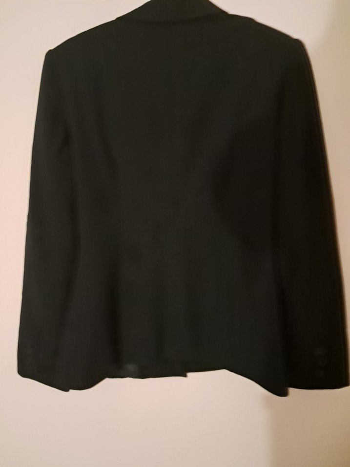 Siyah Kadın Ofis Blazeri Düğmeli - Görsel 3