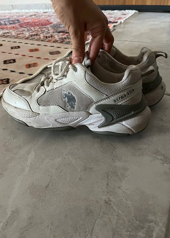 38 Beden U.S. Polo Assn. Beyaz Kadın Spor Ayakkabı