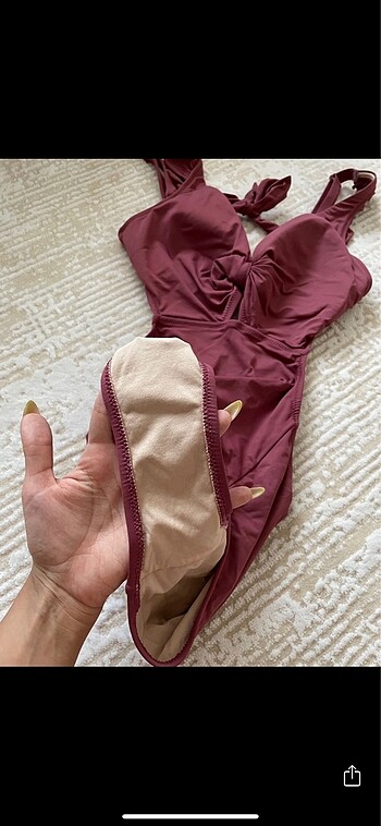 36 Beden pembe Renk Penti Gül Kurusu Mayo