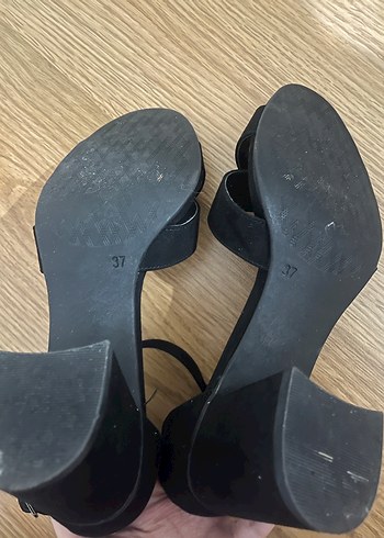 Siyah Minimalist Platform Topuklu Kadın Ayakkabı - Görsel 4