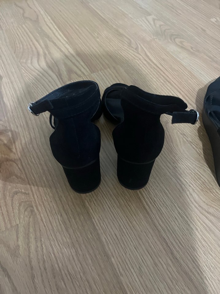 Siyah Minimalist Platform Topuklu Kadın Ayakkabı - Görsel 3