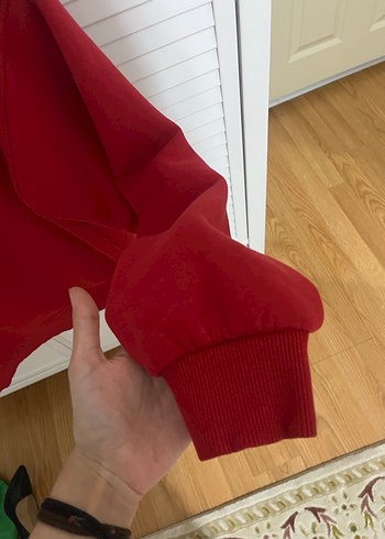 MAVİ Kırmızı Oversize Kadın Sweatshirt - Görsel 4