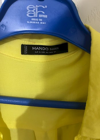 Sarı Kadın Uzun Kollu Salaş Gömlek - Görsel 2