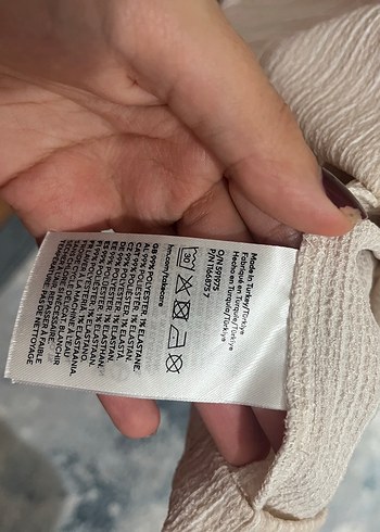 Bej V Yaka Askılı Rahat Midi Elbise - Görsel 4