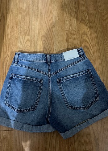 STRADIVARIUS   Kadın Mini Denim Şort - Görsel 5