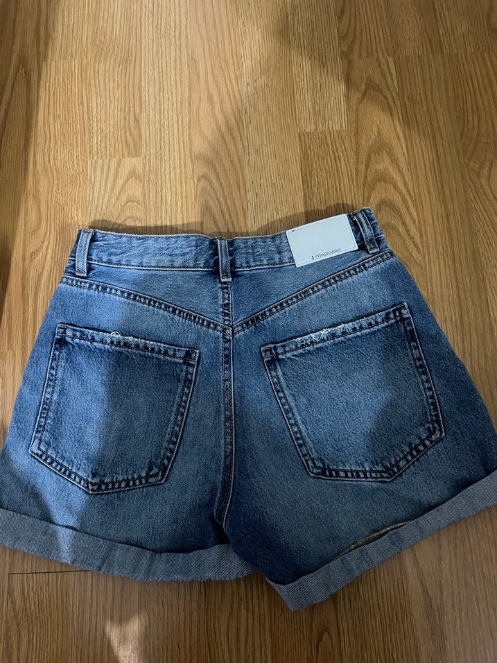 STRADIVARIUS   Kadın Mini Denim Şort - Görsel 5