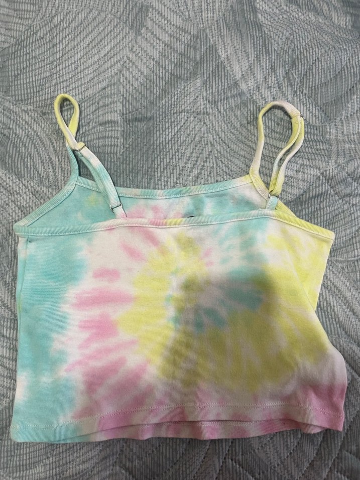 HM Kadın Pastel Renkli Bağlama Desenli İnce Askılı Atlet - Görsel 3