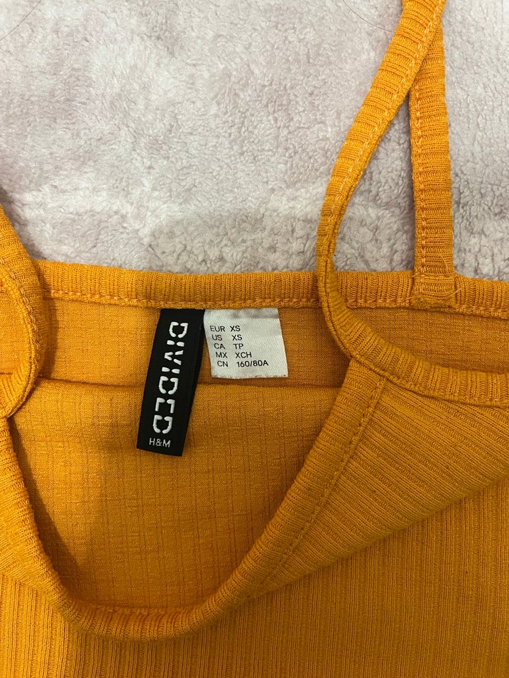 Hm Turuncu İnce Askılı Kadın Atlet - Görsel 2