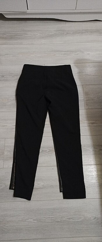 Mascara Siyah Deri pantalon 