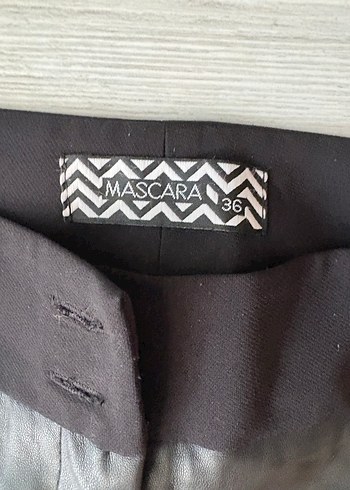 Mascara Kadın Siyah Deri Dar Kesim Midi Pantolon