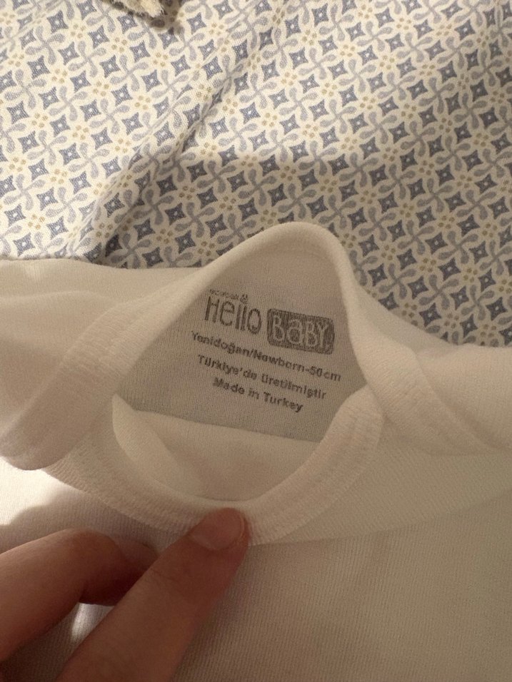 Uzun Kollu Beyaz Body Zıbın 3'lü - Görsel 4