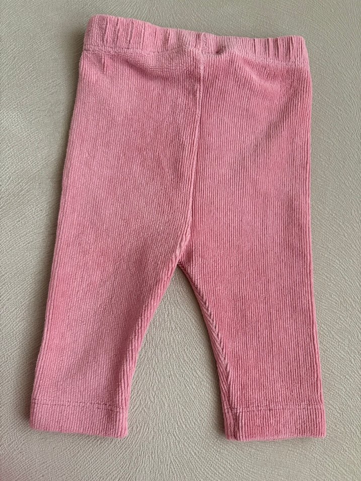 Kız Bebek Pembe Kadife Tayt - Görsel 2