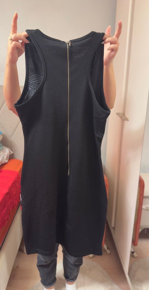 Payet işlemeli mini elbise - Görsel 2