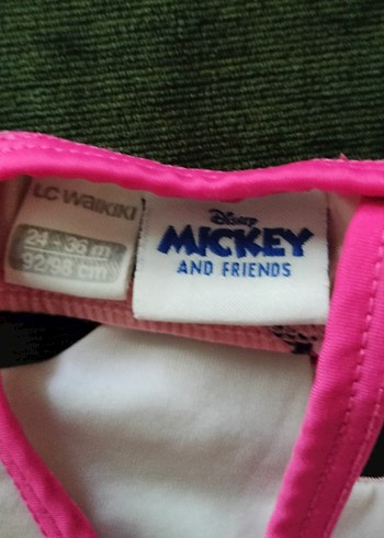 LC Waikiki Pembe Minnie Mouse Desenli Kız Çocuk Bikini