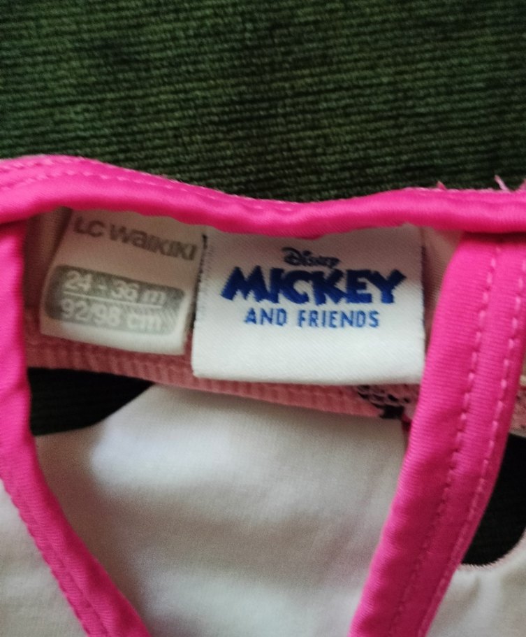 Pembe Minnie Mouse Desenli Kız Çocuk Bikini - Görsel 3