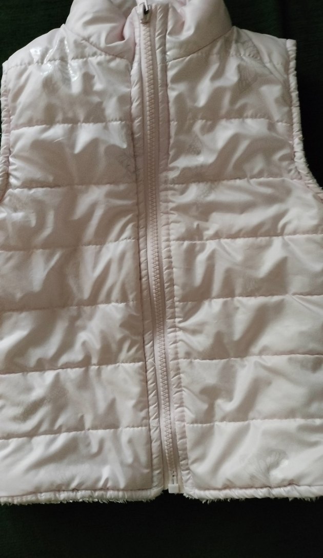 Kız Çocuk Pembe Fermuarlı Yelek - Görsel 3