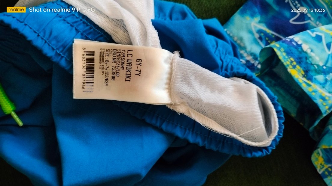 Erkek Çocuk Mavi Basic Şortlar - Görsel 3