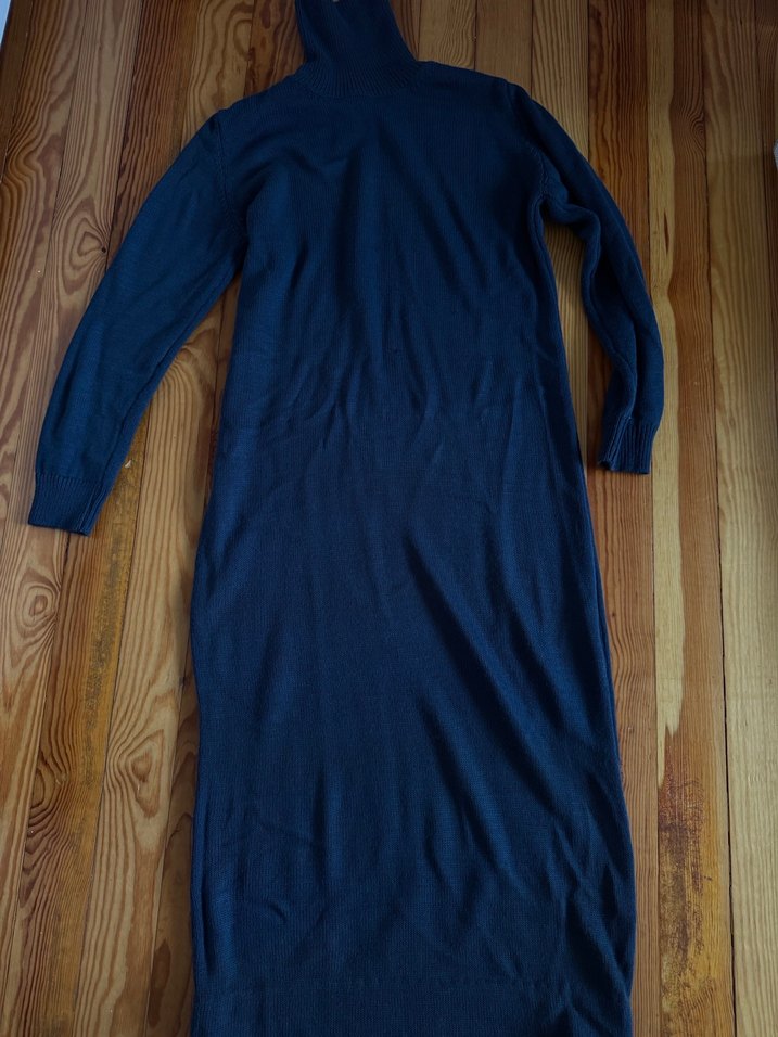 Lacivert örme Kadın Triko Kazak - Görsel 4