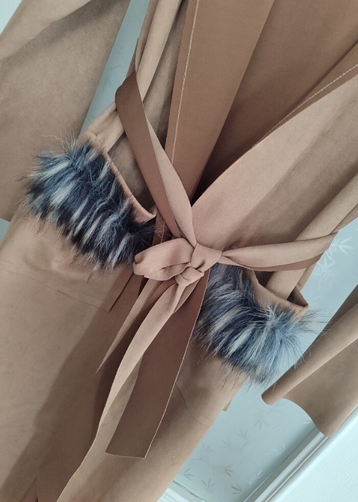 Mevsimlik Süet Palto - Görsel 5