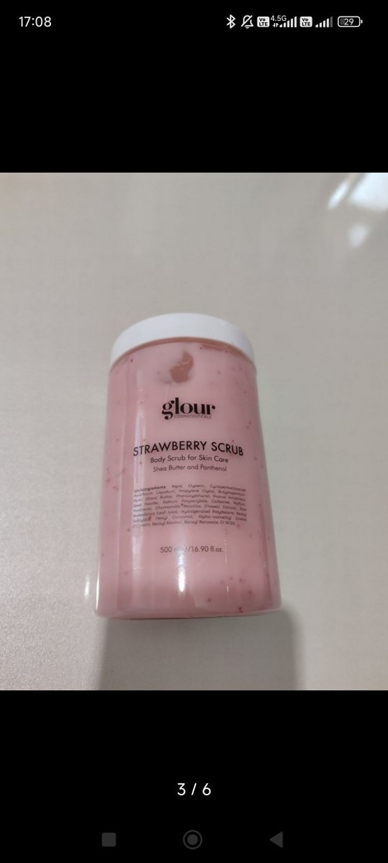 Glour Çilek Vücut Peelingi 500 ml - Görsel 3