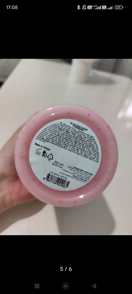 Glour Çilek Vücut Peelingi 500 ml - Görsel 5