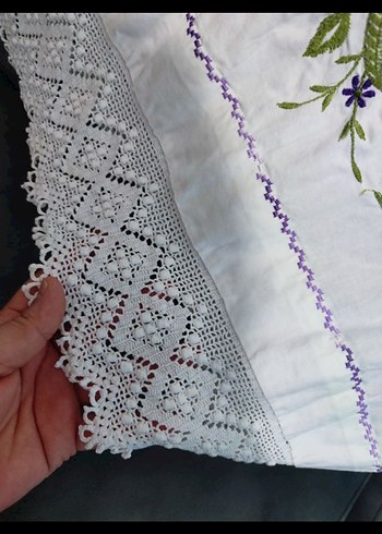 Mor Nakışlı Pastel Yastık Kılıfı - Görsel 5