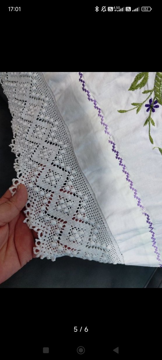 Mor Nakışlı Pastel Yastık Kılıfı - Görsel 5