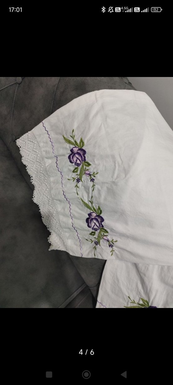 Mor Nakışlı Pastel Yastık Kılıfı - Görsel 4