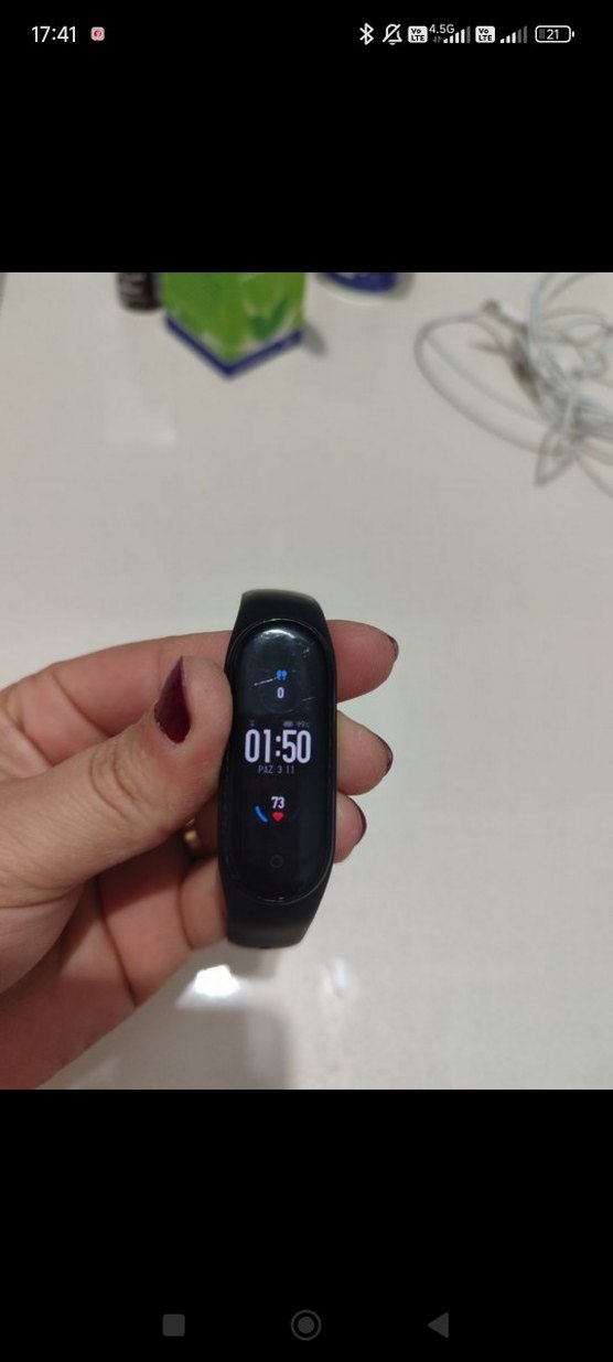 Xiamio Mi Band 5  Siyah Akıllı Bileklik/ Unisex - Görsel 4