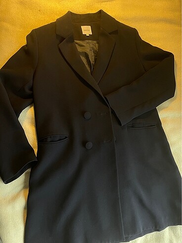 xl Beden lacivert Renk Aker Uzun Lacivert Blazer Ceket