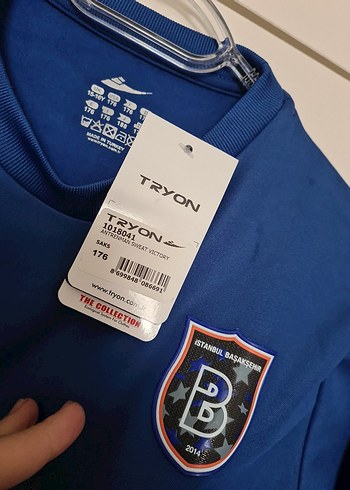 Mavi Tryon Sweatshirt 176 cm için uygun