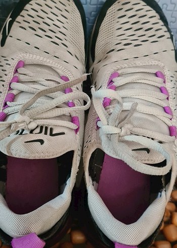 36,5 Beden mor Renk Nike Air270 Gri Mor Spor Ayakkabı 36.5