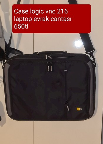 Beden Fermuarlı Siyah Laptop Çantası Case logic