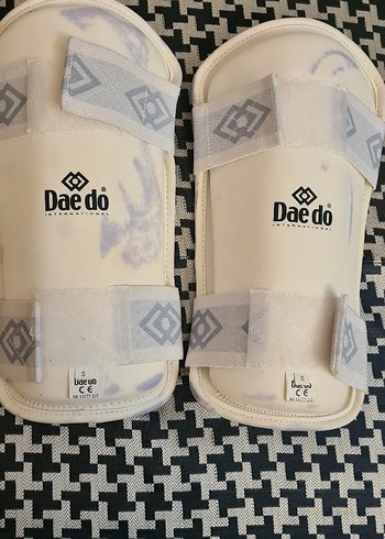 Dae do tekvando Velcro Bağlamalı Beyaz  Diz kol koruyucu - Görsel 3